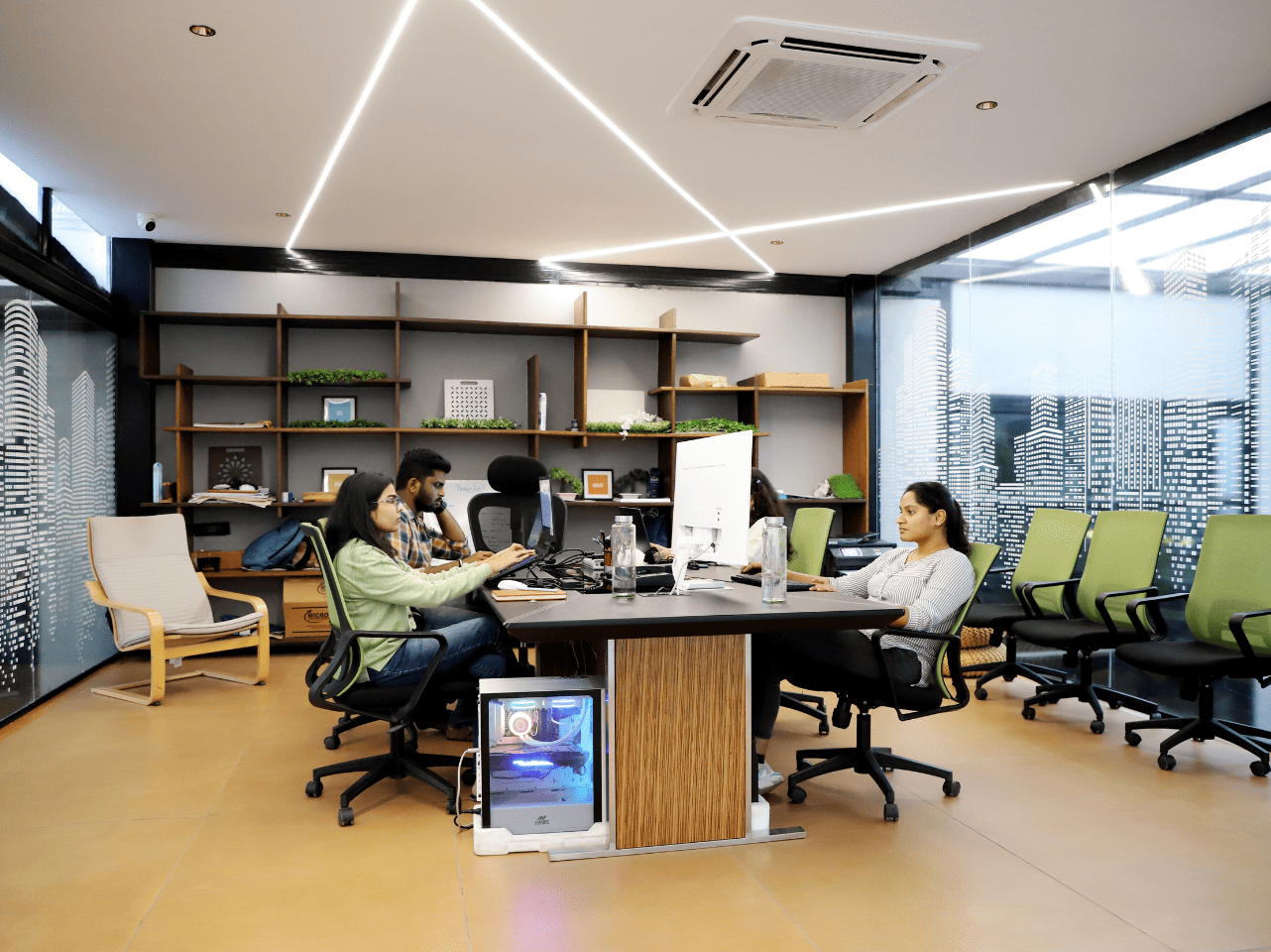 Luxury living room designed by Trayam Interiors – best interior design services in Hyderabad